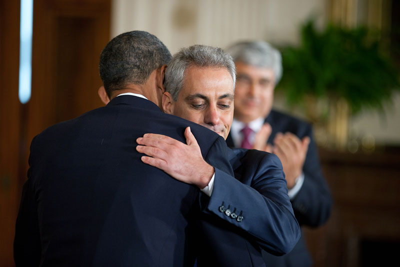 Rahm Embraces Barack