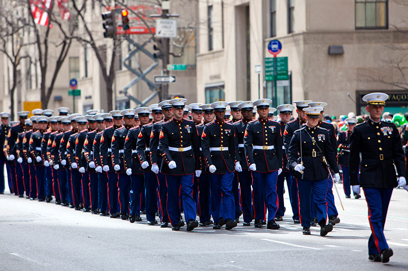 Marines Marching